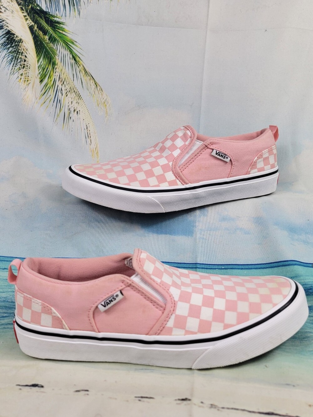 Vans Asher Checherboard EU37 Womens 7 Youth 5.5